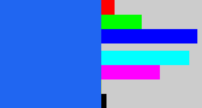 Hex color #2066f1 - azul