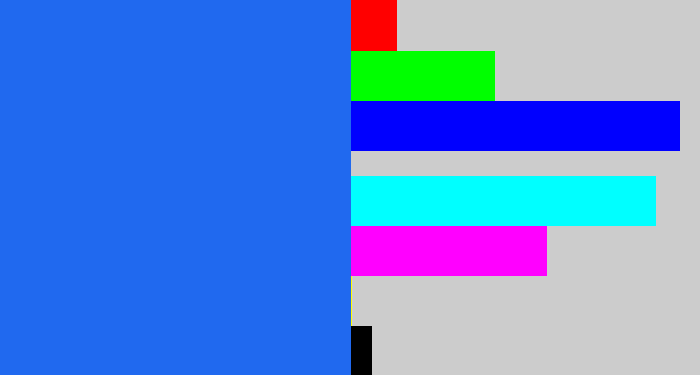 Hex color #2069ef - azul