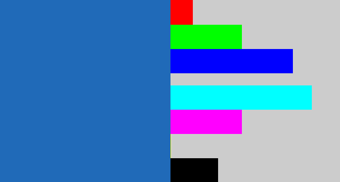 Hex color #206ab8 - mid blue