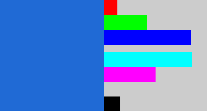 Hex color #206ad5 - azul