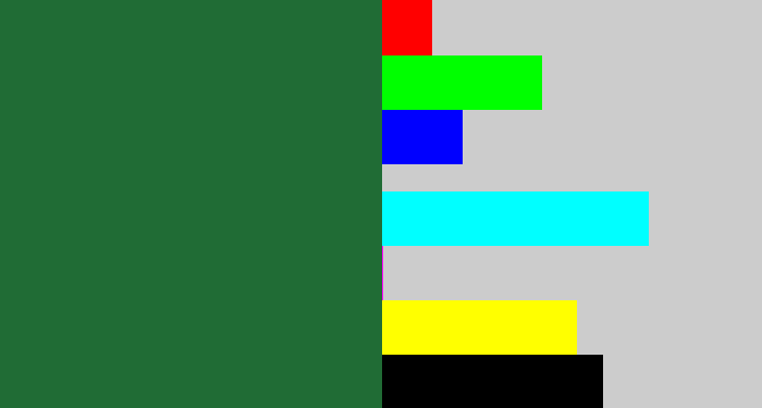 Hex color #206c35 - darkish green