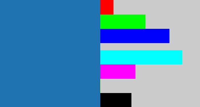 Hex color #2072b0 - mid blue