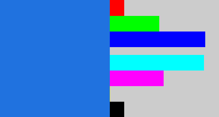 Hex color #2072df - azul