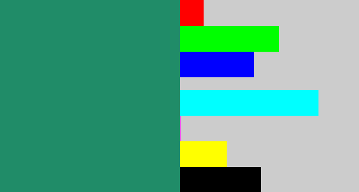 Hex color #208c68 - viridian