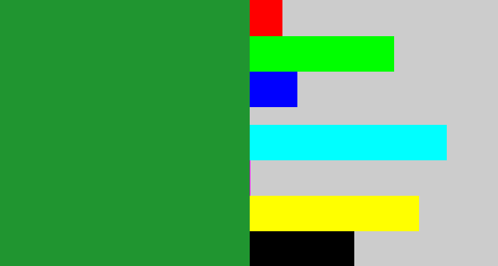 Hex color #209530 - darkish green