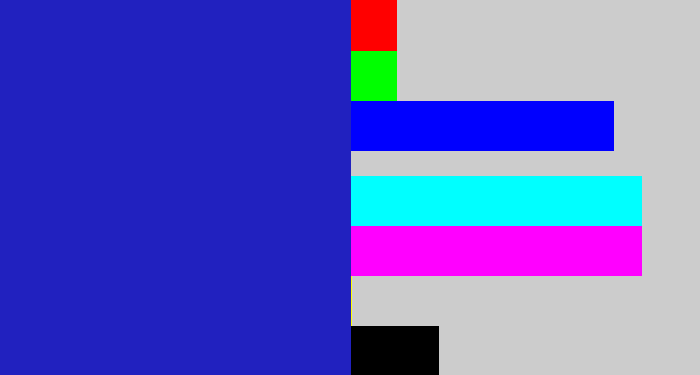 Hex color #2121bf - indigo blue