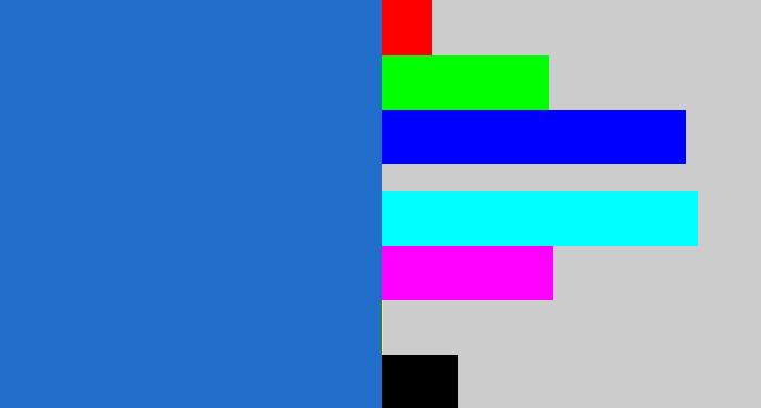 Hex color #226fcb - bluish