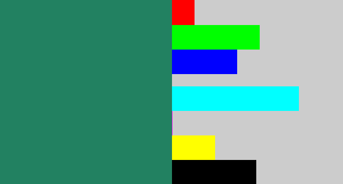 Hex color #228161 - viridian