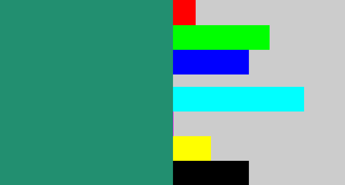 Hex color #228f70 - viridian