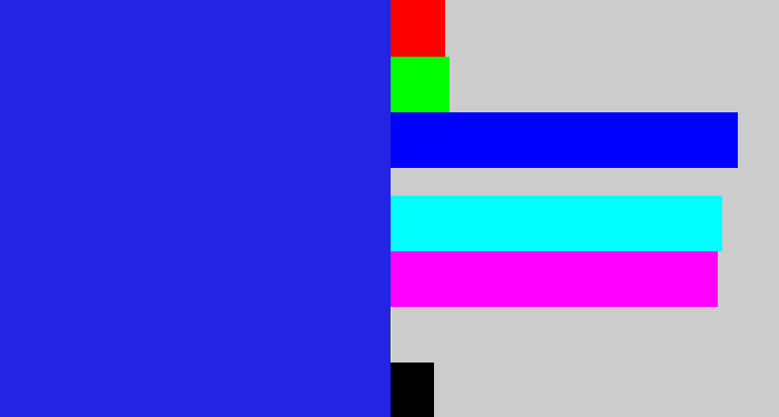 Hex color #2325e2 - vivid blue