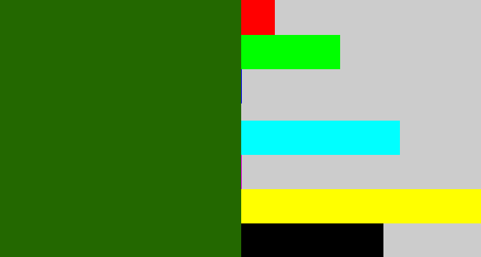 Hex color #236800 - navy green