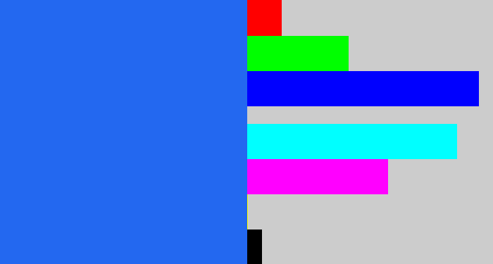 Hex color #2368f0 - azul