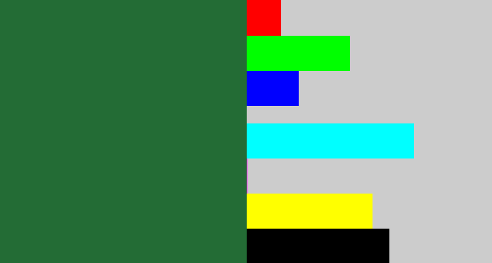 Hex color #236c35 - darkish green