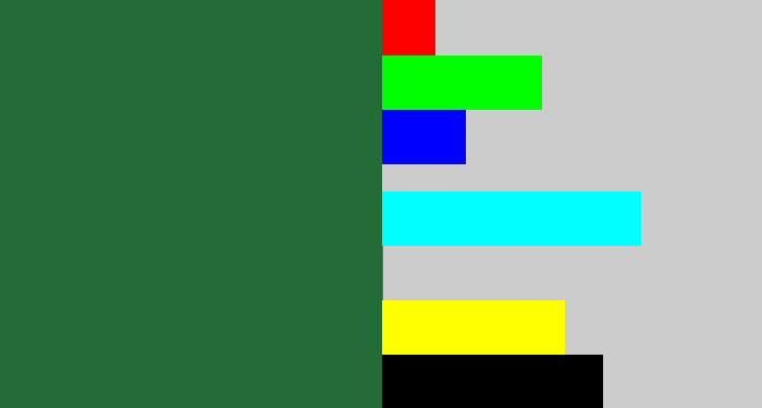 Hex color #236c38 - darkish green