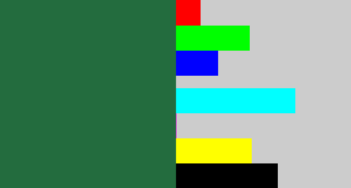 Hex color #236c3e - darkish green