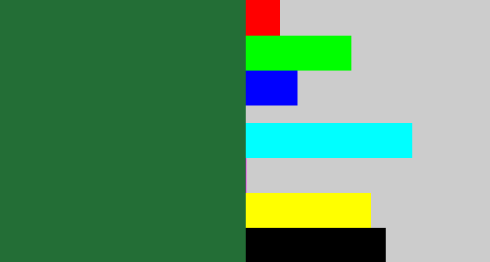 Hex color #236e36 - darkish green