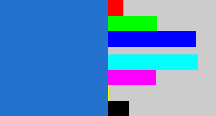 Hex color #2373ce - bluish