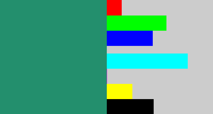 Hex color #238f6d - viridian