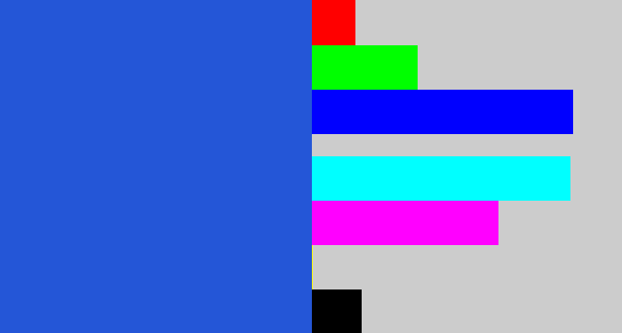Hex color #2456d7 - azul