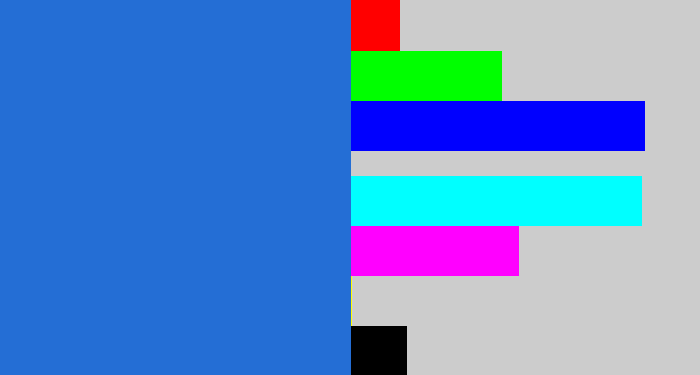 Hex color #246ed5 - medium blue