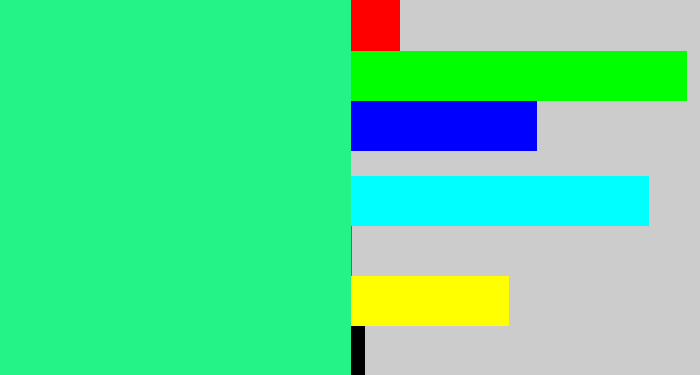 Hex color #24f487 - wintergreen