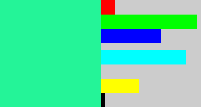 Hex color #24f498 - wintergreen