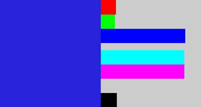 Hex color #2524d6 - blue blue