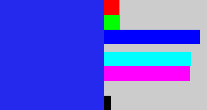 Hex color #2528ed - vivid blue