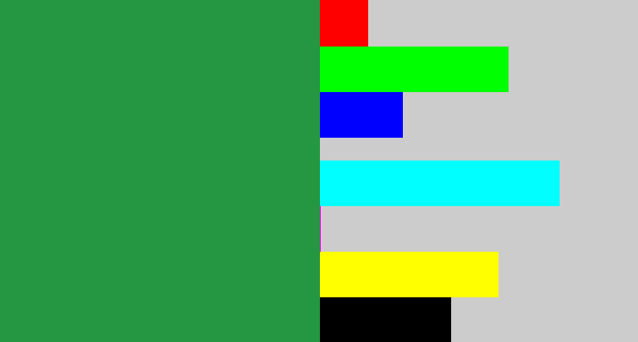 Hex color #259642 - darkish green