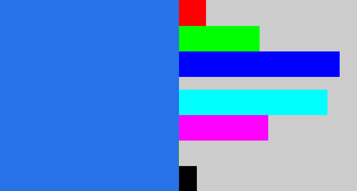 Hex color #2672e6 - azul