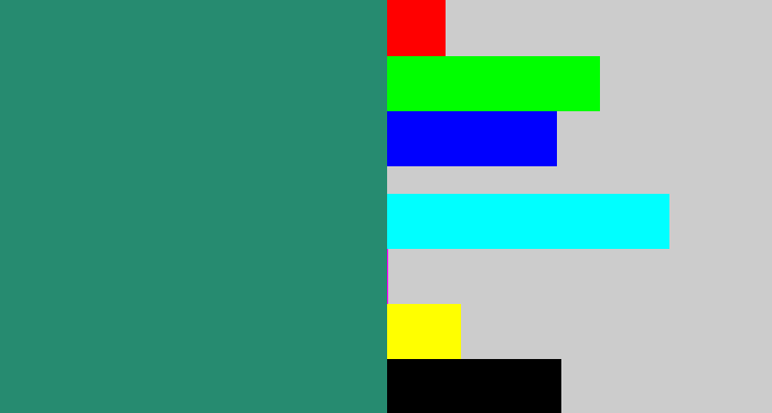 Hex color #268b70 - viridian