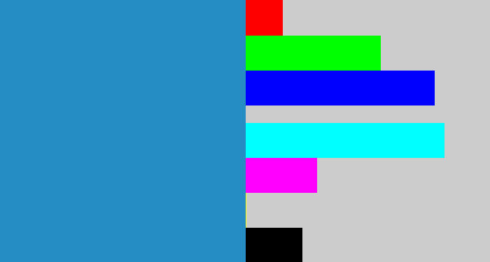 Hex color #268cc4 - bluish