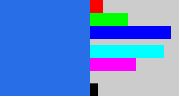 Hex color #276ee7 - azul
