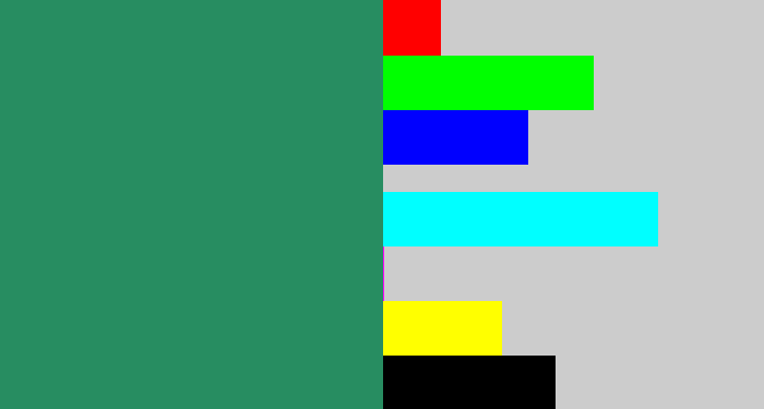 Hex color #278d61 - viridian