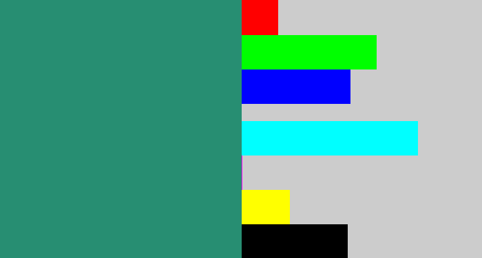 Hex color #278e72 - viridian