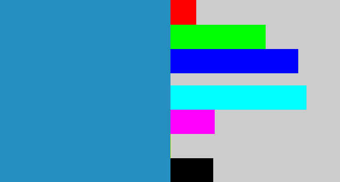 Hex color #278ec0 - bluish