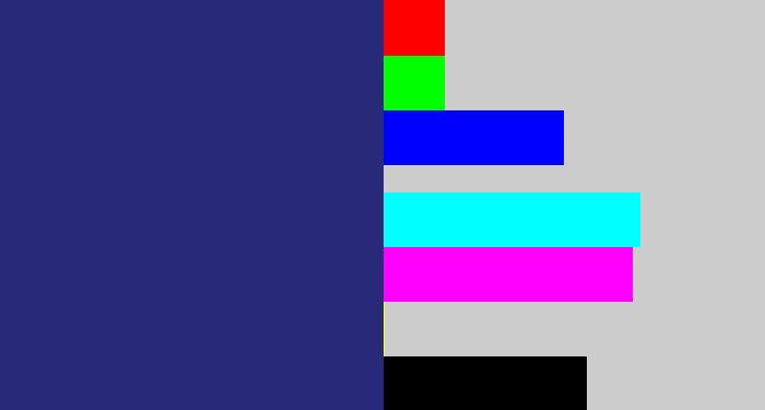 Hex color #282a79 - dark slate blue