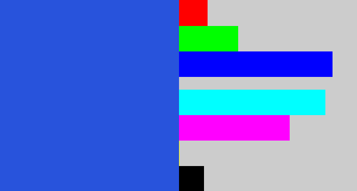 Hex color #2853dc - azul