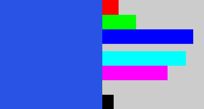 Hex color #2853e4 - azul