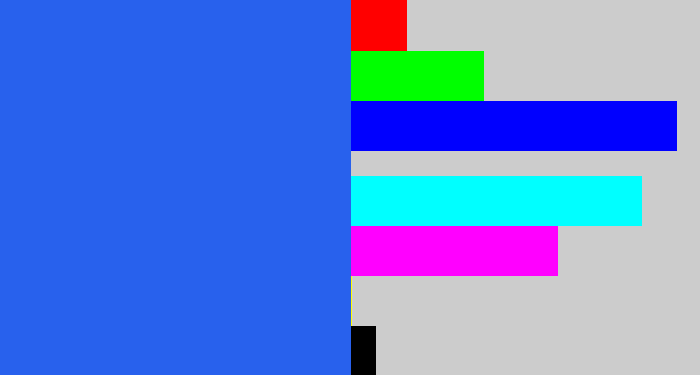 Hex color #2861ed - azul