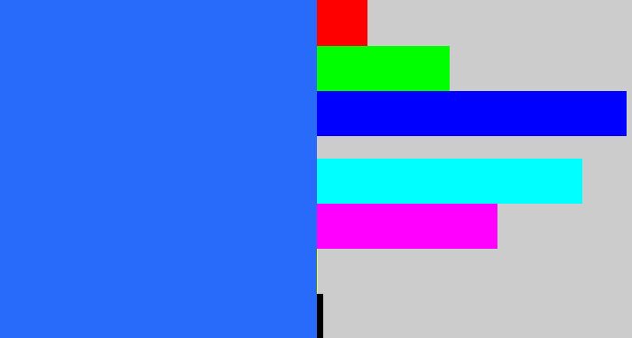 Hex color #286bfa - clear blue