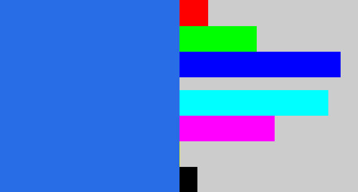 Hex color #286de6 - azul