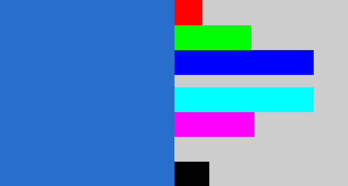 Hex color #286fcc - medium blue