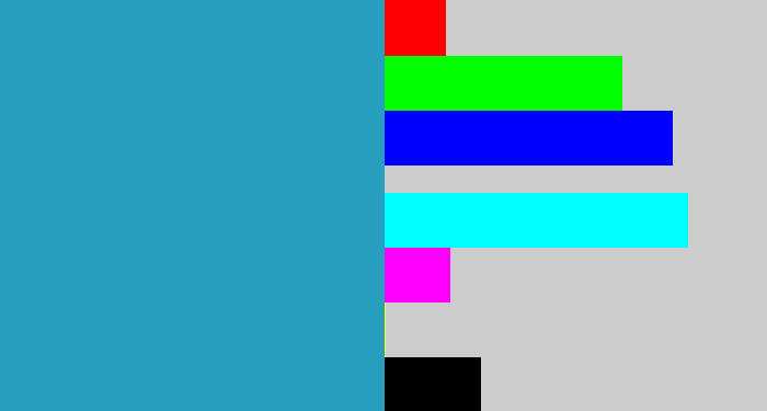 Hex color #289fbf - tealish