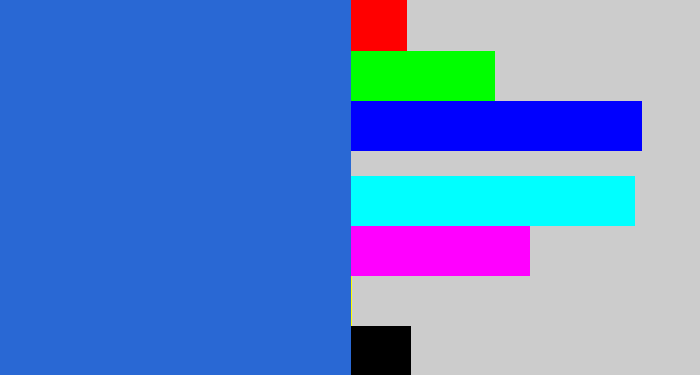 Hex color #2968d4 - medium blue