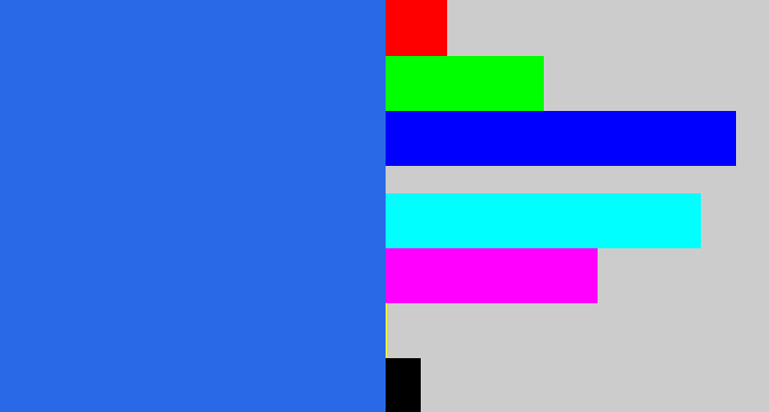 Hex color #2969e7 - azul