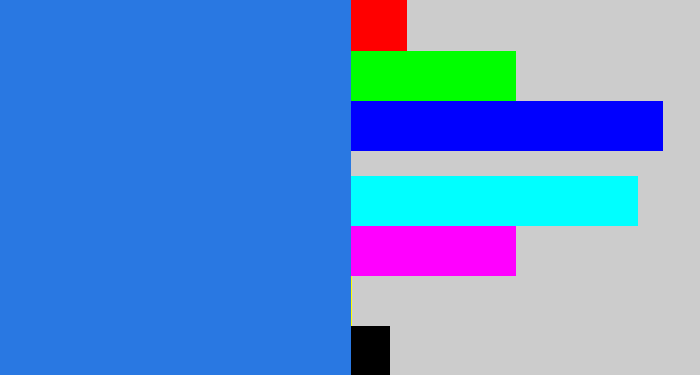 Hex color #2978e2 - clear blue