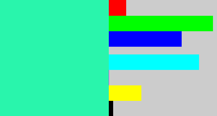 Hex color #29f5ac - greenish cyan