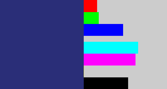 Hex color #2a2e78 - dark slate blue