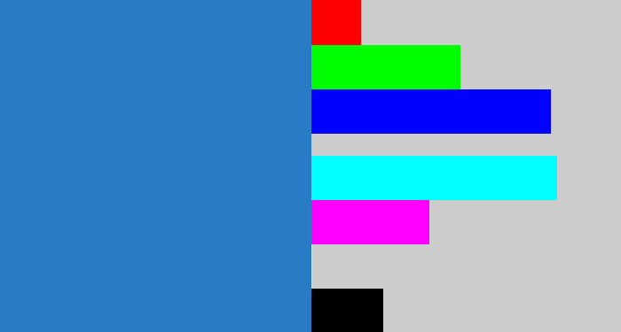 Hex color #2a7bc5 - bluish